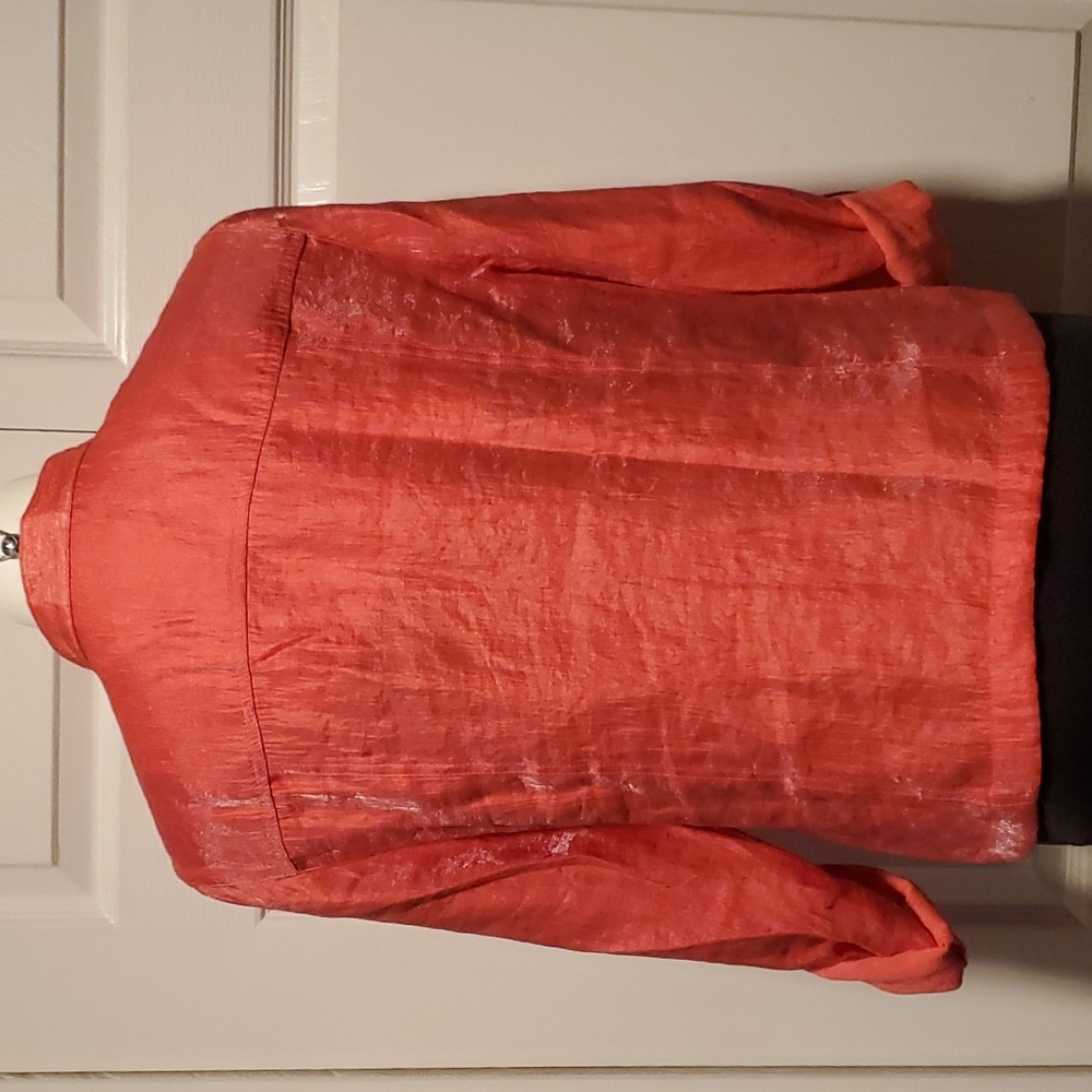 Ruby Rd. Button-Down Women's Coral Long Sleeve - … - image 5